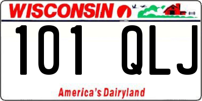 WI license plate 101QLJ