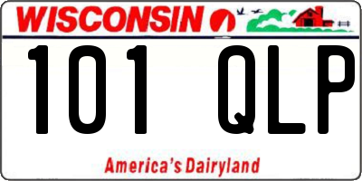 WI license plate 101QLP