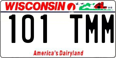 WI license plate 101TMM