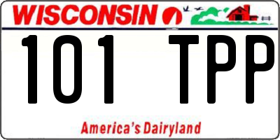 WI license plate 101TPP