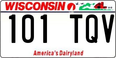 WI license plate 101TQV