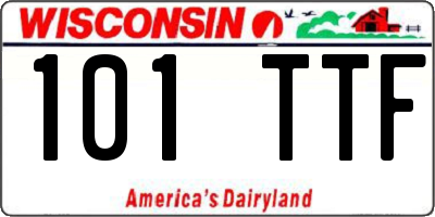 WI license plate 101TTF