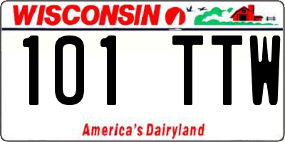 WI license plate 101TTW