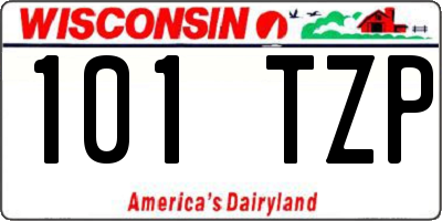 WI license plate 101TZP