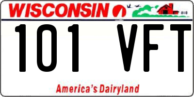 WI license plate 101VFT