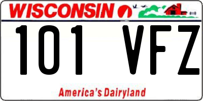 WI license plate 101VFZ