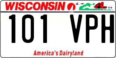 WI license plate 101VPH