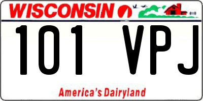 WI license plate 101VPJ