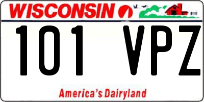 WI license plate 101VPZ