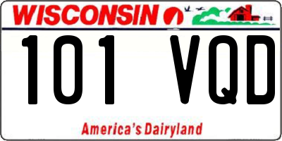 WI license plate 101VQD