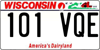 WI license plate 101VQE