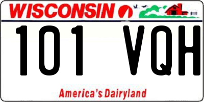 WI license plate 101VQH