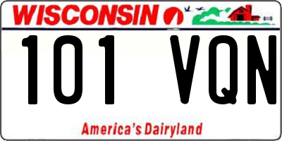 WI license plate 101VQN