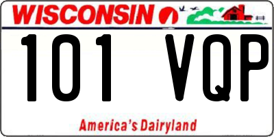 WI license plate 101VQP
