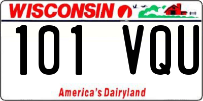 WI license plate 101VQU
