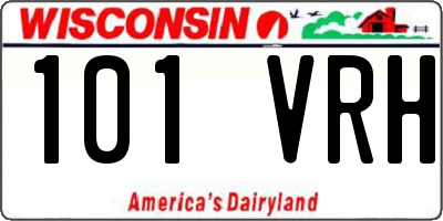 WI license plate 101VRH
