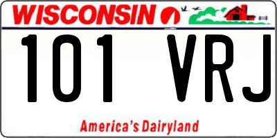 WI license plate 101VRJ