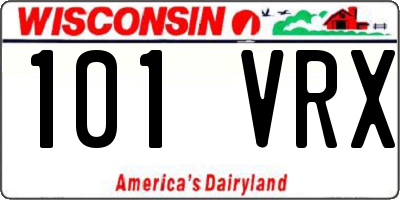 WI license plate 101VRX