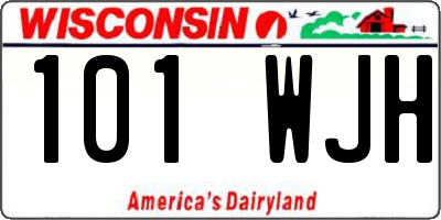 WI license plate 101WJH