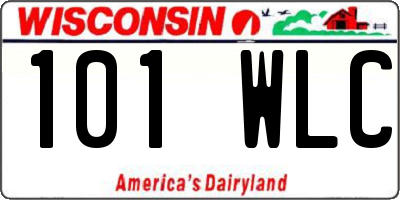 WI license plate 101WLC