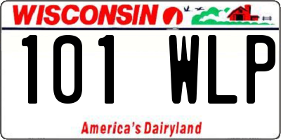 WI license plate 101WLP