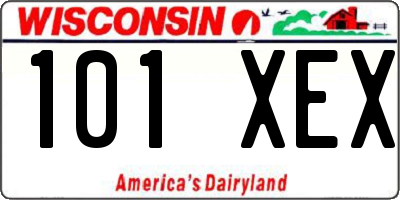WI license plate 101XEX
