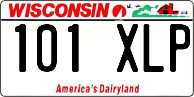 WI license plate 101XLP