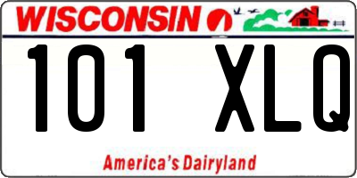 WI license plate 101XLQ