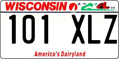 WI license plate 101XLZ