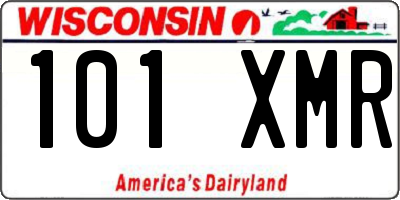 WI license plate 101XMR