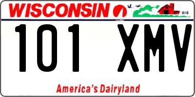 WI license plate 101XMV