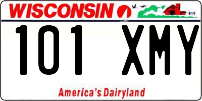 WI license plate 101XMY