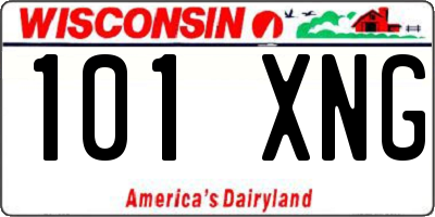 WI license plate 101XNG