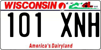 WI license plate 101XNH