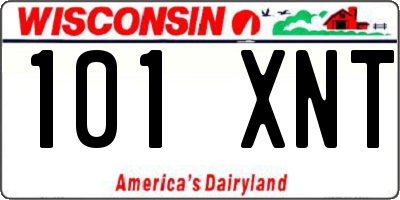 WI license plate 101XNT