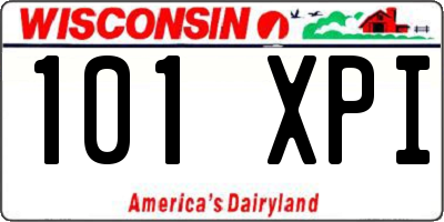 WI license plate 101XPI