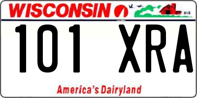 WI license plate 101XRA