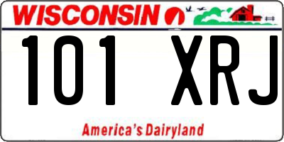 WI license plate 101XRJ