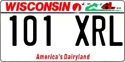 WI license plate 101XRL