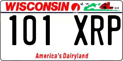 WI license plate 101XRP