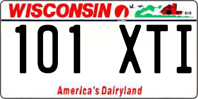 WI license plate 101XTI