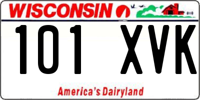 WI license plate 101XVK