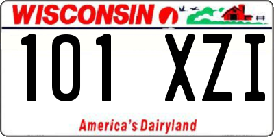 WI license plate 101XZI