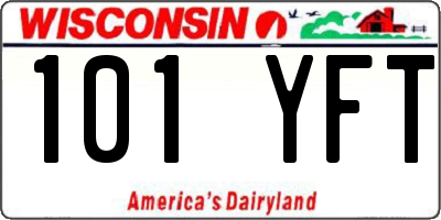 WI license plate 101YFT