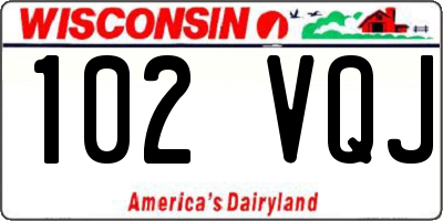 WI license plate 102VQJ
