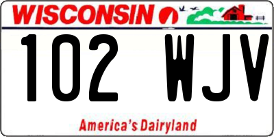 WI license plate 102WJV