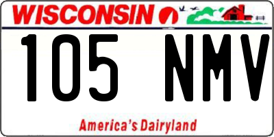 WI license plate 105NMV