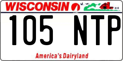 WI license plate 105NTP