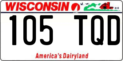 WI license plate 105TQD
