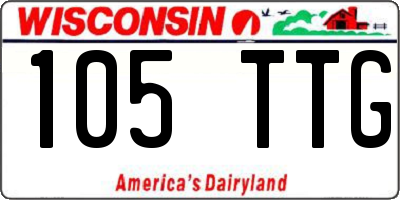 WI license plate 105TTG